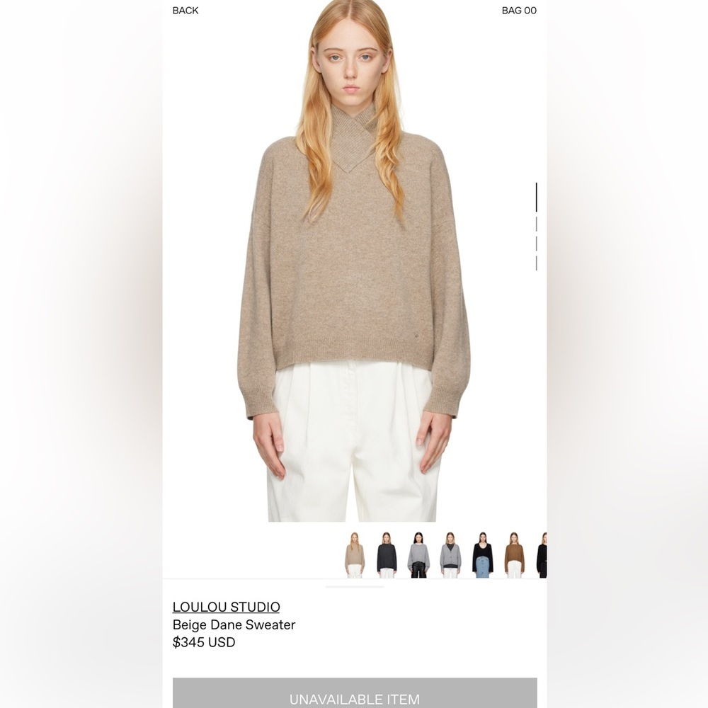 LOULOU STUDIO Beige Sweater
